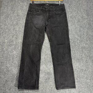 7 For All Mankind Jeans Mens 34 Standard Black Cotton Stretch Pockets
